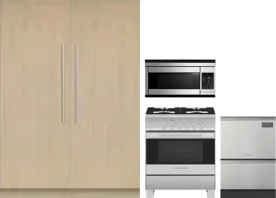 5 Piece Package Includes Refrigerator, Freezer, Range, Microwave And Dishwasher